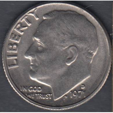 1971 D - Roosevelt - 10 Cents