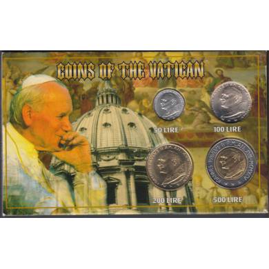 1994/XVII - Unc Set of 4 Coins - Plastic holder Broke - Vatican