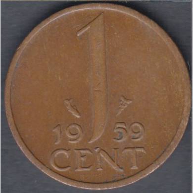 1959 - 1 Cent - Pays Bas