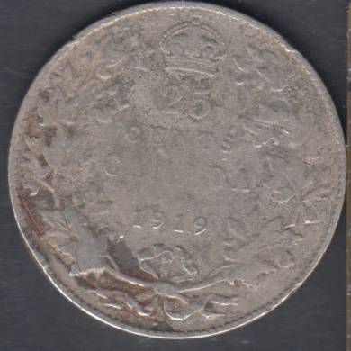 1919 - VG - Tach - Canada 25 Cents