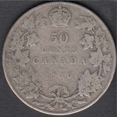 1910 - Good - Edwardian Leaves - Canada 50 Cents