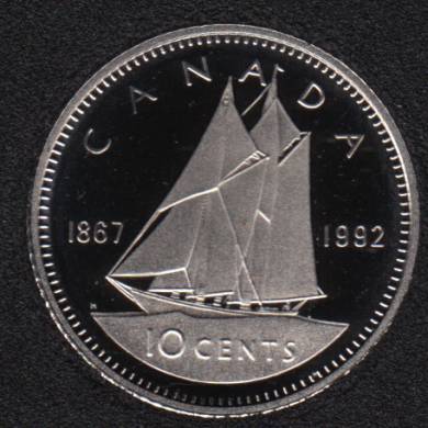 1992 - 1867 - Proof - Canada 10 Cents