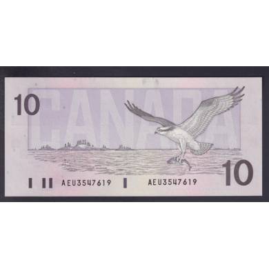1989 $10 Dollars - UNC - Thiessen Crow- Préfixe AEU