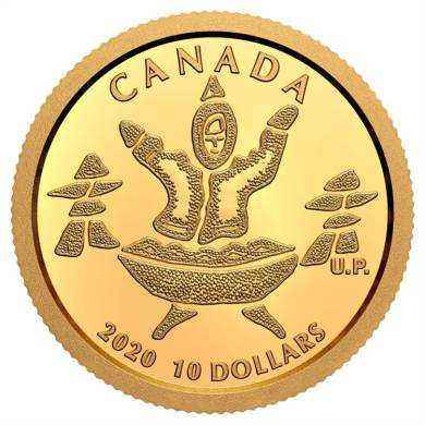 2020 $10 Dollars Fine Gold 99.99% - An Inuk and a Qulliq