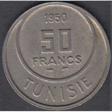 1950 (AH 1370) - 50 Francs - Tunisia