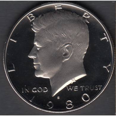 1980 S - Proof - Kennedy - 50 Cents