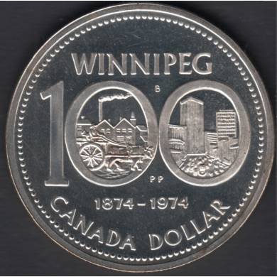 1974 - Specimen - Small Scratcch on Observe - Silver - Canada Dollar