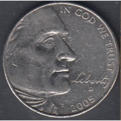 2005 D - Jefferson - American Bison - 5 Cents