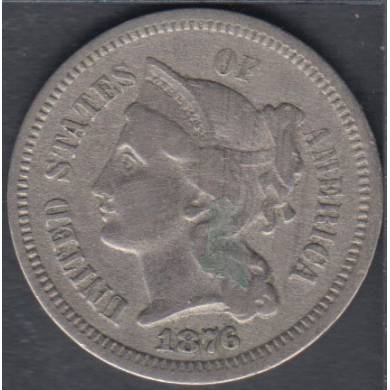 1873 - VF - Polished - Nickel 3 Cents