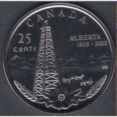 2005 P - NBU - Alberta - Canada 25 Cents