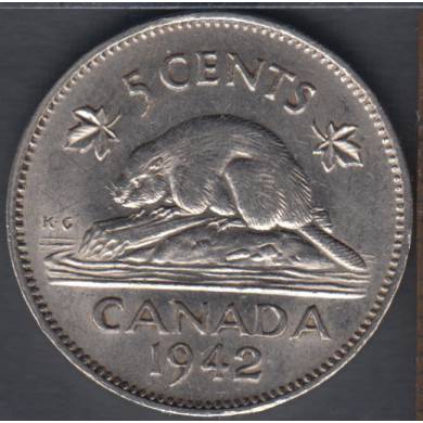 1942 - EF - Canada 5 Cents