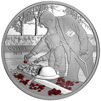 2023 - $20 - 1 oz. Pure Silver Coin  Remembrance Day