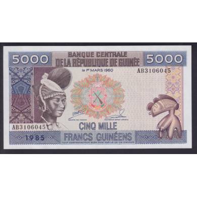 1985 - UNC - 5000 Francs - Republique de Guine
