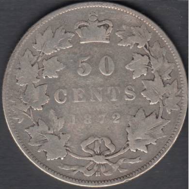1872 H - Good - Canada 50 Cents