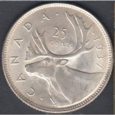 1937 - UNC - Canada 25 Cents