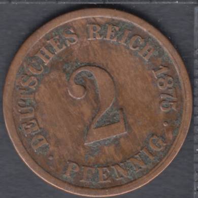1875 A - 2 Pfennig - Allemagne