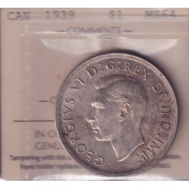 1939 - MS 64 - ICCS - Canada Dollar