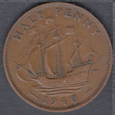 1940 - Half Penny - Grande Bretagne
