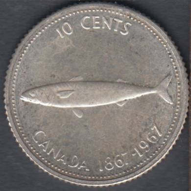 1967 - Unc - Canada 10 Cents
