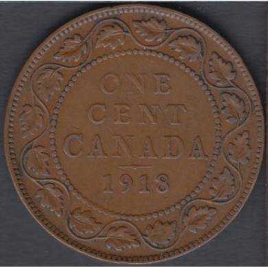 1918 - VG/F - Canada Large Cent