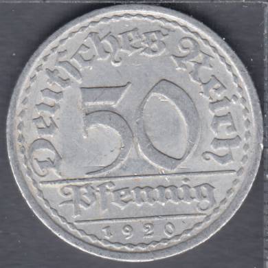 1920 A - 50 Pfennig - Allemagne