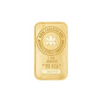 1 oz Royal Canadian Mint Gold Wafer Bar .9999 - CALL TO ORDER