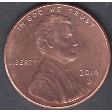 2014 D - B.Unc - Lincoln Small Cent