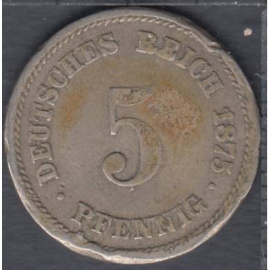 1875 A - 5 Pfennig - Damaged - Germany