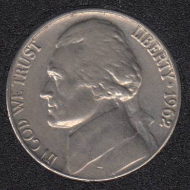 1962 - EF - Jefferson - 5 Cents