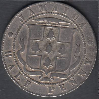 1918 C - 1/2 Penny - Jamaica