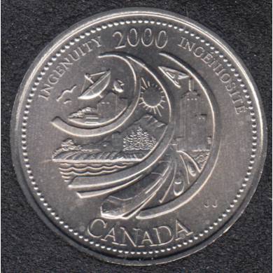 2000 - #2 B.unc - Ingéniosité - Canada 25 Cents
