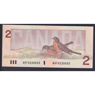 1986 $2 Dollars - UNC - Crow-Bouey - Prfixe ARF
