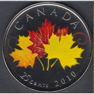 2010 - NBU - Oh Canada - Colored - Canada 25 Cents