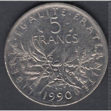 1990 - 5 Francs - France