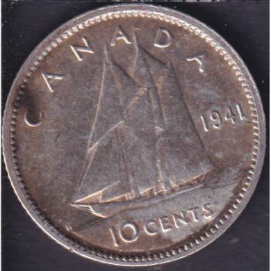 1941 - EF/AU - Canada 10 Cents