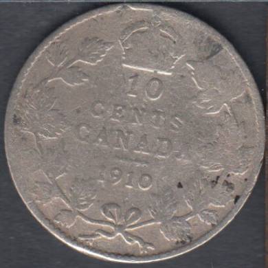1910 - VG - Canada 10 Cents