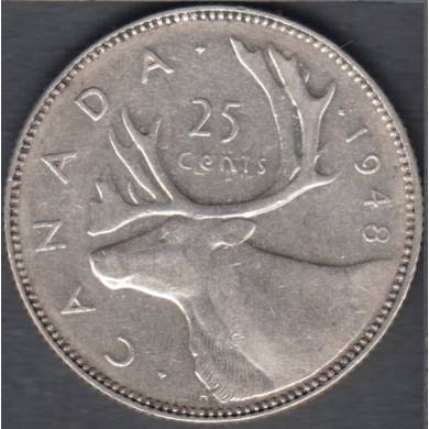 1948 - VF - Canada 25 Cents