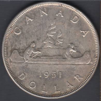 1951 - EF - Scratch - Canada Dollar