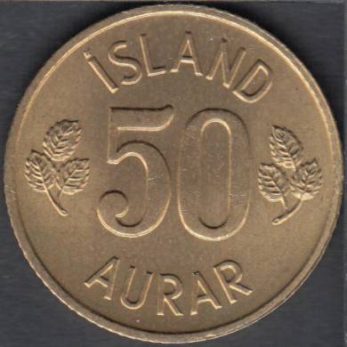 1973 - 50 Aurar - B. Unc - Iceland