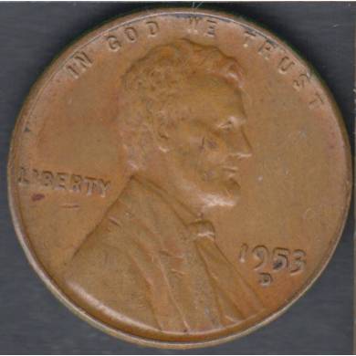 1953 D - VF EF - Lincoln Small Cent