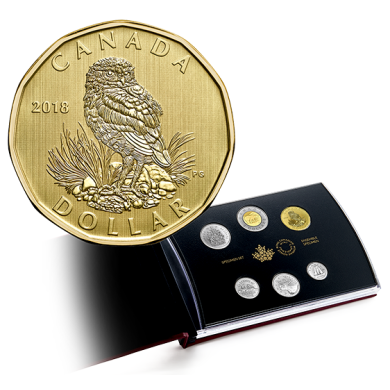 2018 - 6-Coin Specimen Set - Burrowing Owl