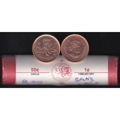 2006 Canada 1 Cent - Non-Mag. - BU ROLL 50 Coins - UNC