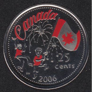 2006 P - NBU - Canada Day - Canada 25 Cents