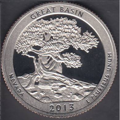 2013 S - Proof - Great Basin  - 25 Cents