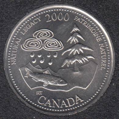 2000 - #5 B.Unc - Natural Legacy - Canada 25 Cents
