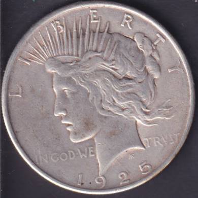 1925  - VF - Peace Dollar USA