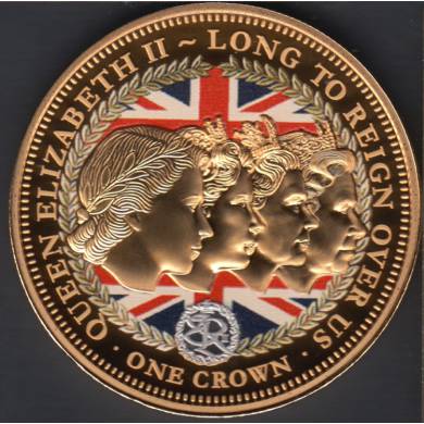 2015 - Proof - One Crown - Queen Elisabeth II - Plaqu Or - Long to Reign Over Us - Tristan da Cunha