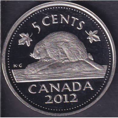 2012 - Proof - Canada 5 Cents