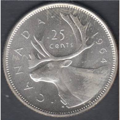 1964 - Nice B.Unc - Canada 25 Cents
