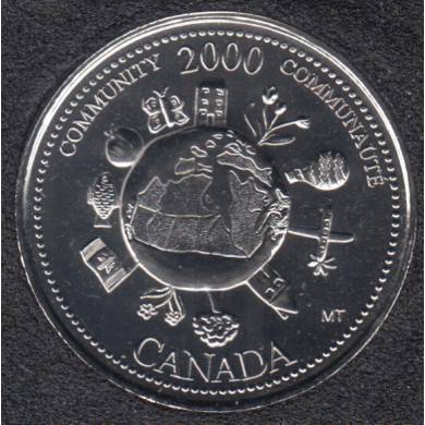 2000 - #912 NBU - Communauté - Canada 25 Cents